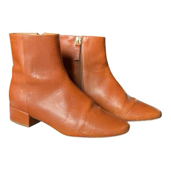 Sézane Low Léa Handcrafted Flat Ankle Boot in Natural Heritage Leather. Sz 6.5 - Picture 6 of 12